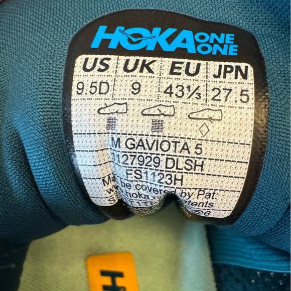 Men’s Hoka. Like new Hoka size 9.5. Gaviota 5. - Picture 4 of 6
